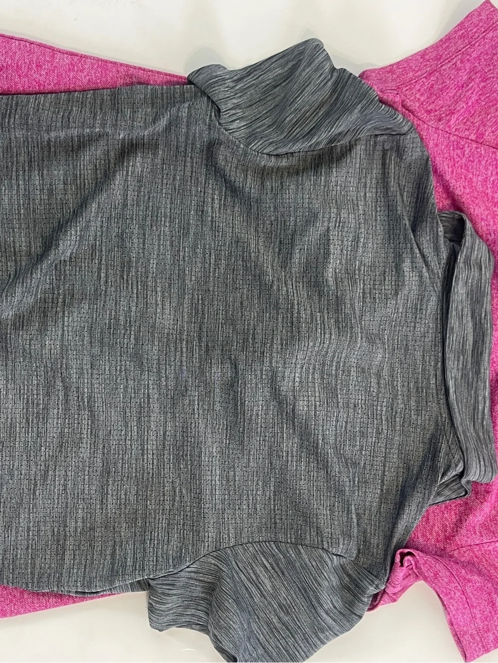 Nike Golf Dri Fit Womens Polo Lot Of 2 Small Gray And Pink Heather
